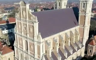 vue du ciel Chapelle des Jésuites à Saint-Omer (62)