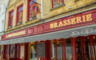 devanture de la Brasserie Audomaroise à Saint-Omer (62)