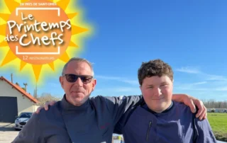 chef Philippe et Jules au restaurant Au Bon Accueil à Salperwick