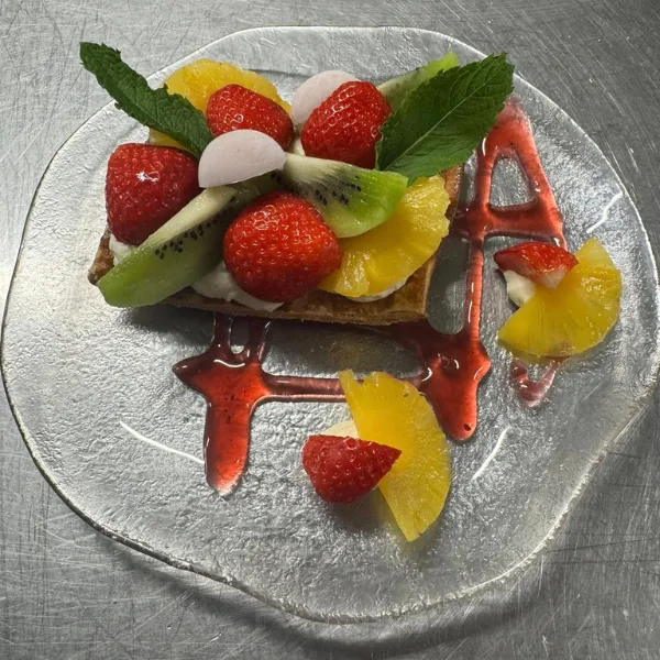 dessert aux fruits Au Bon Accueil à Salperwick