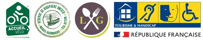 Label qualité tourisme Eco acteur Tourisme handicap accueil vélo et Loisirs gourmets